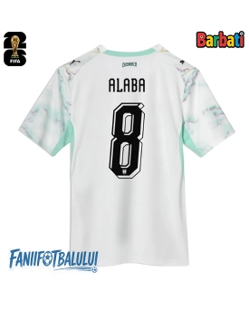 Austria David Alaba #8 Tricou Fotbal Replică Mondial 2026 Barbati Deplasare
